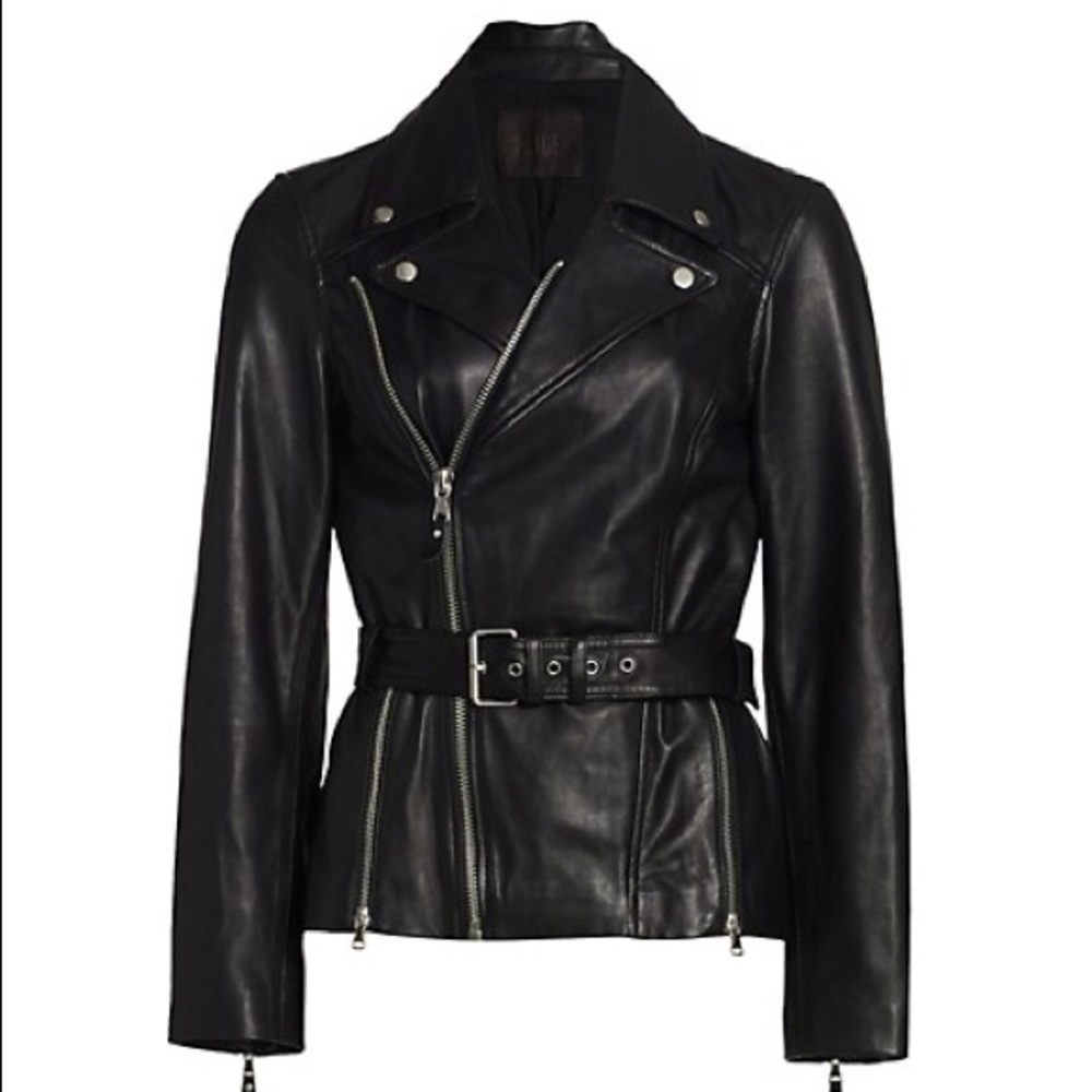PAIGE Dita leather jacket size S